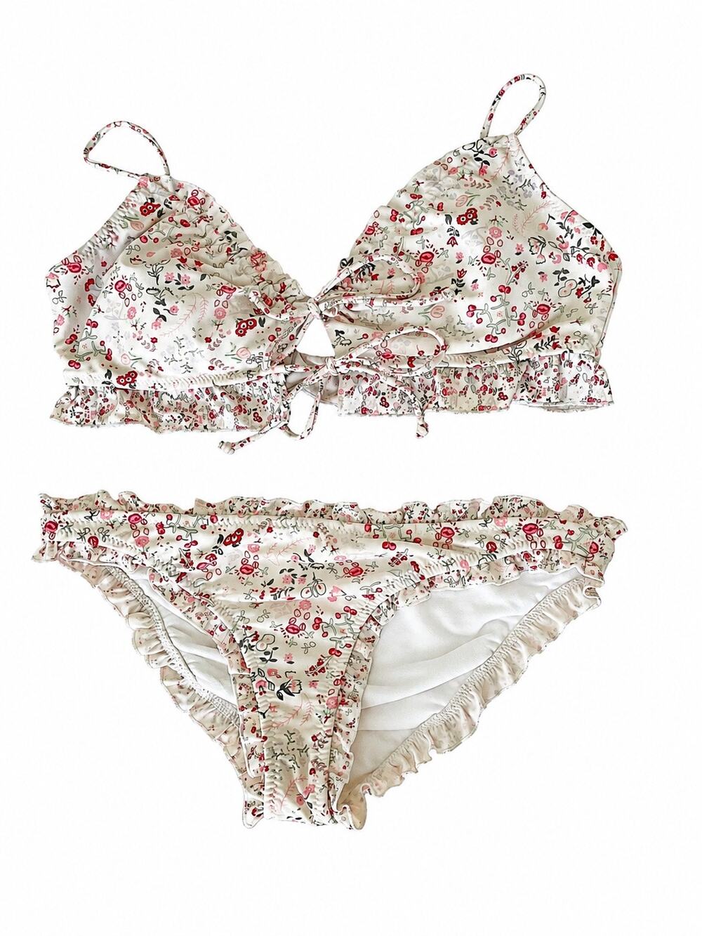 Rodarte for Target Floral Ruffle Bikini Set XL